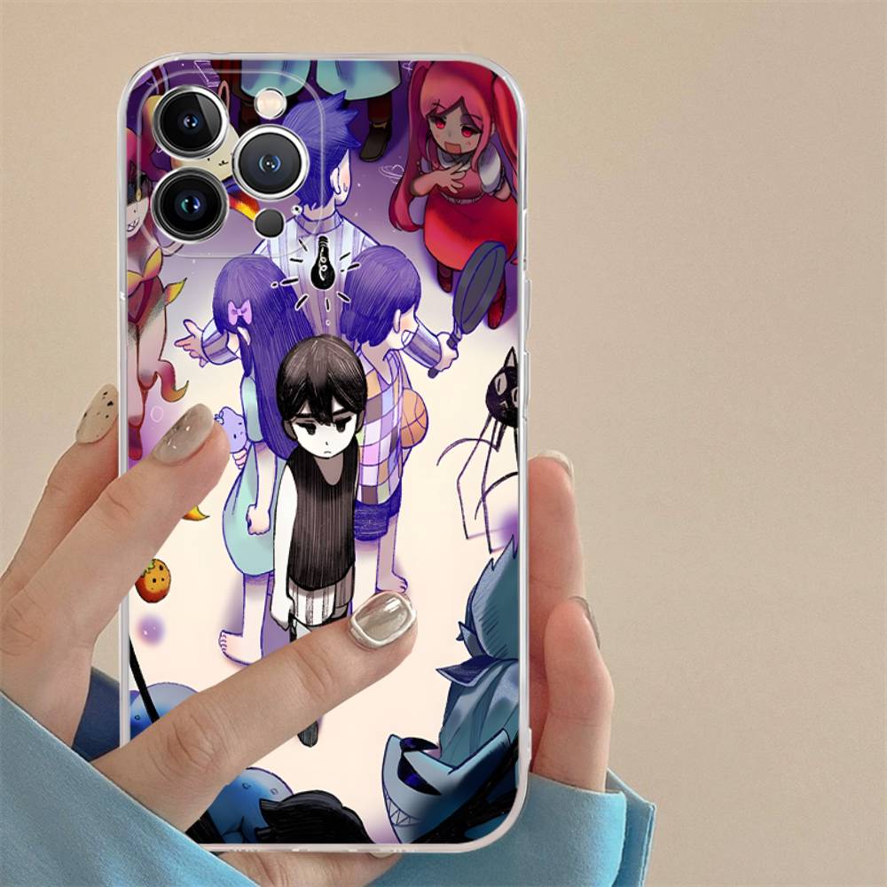 Game Omori For IPhone 17 16 15 14 13 12 11 Pro Max Plus Mini Funda For Transparent Cover