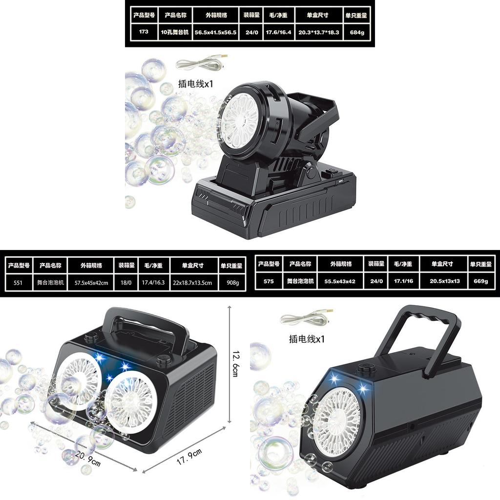 Portable Bubble Machine For Weddings With Multihole Out Bubble Effect For Kids And Adults