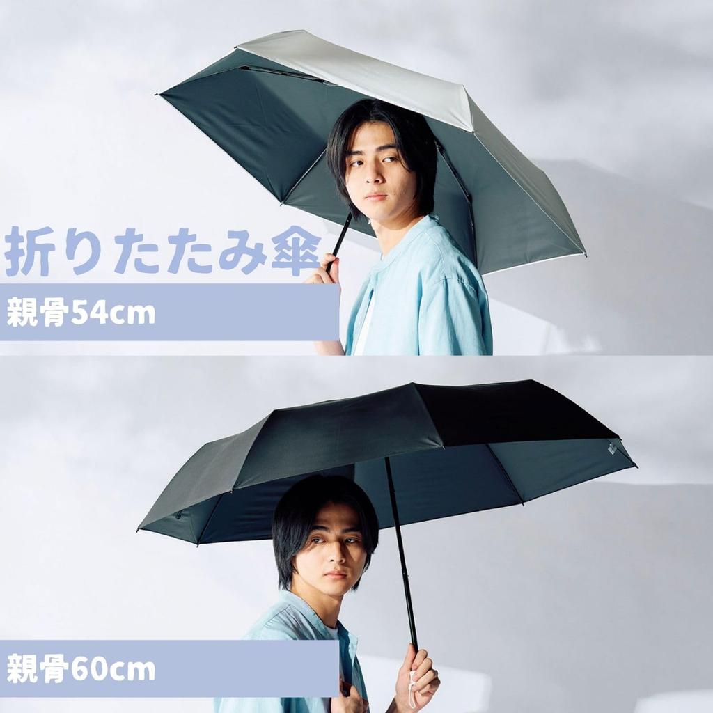 FLOATUS Folding Super Water Heat Light UV Wind Highest Grade 5 Water For Sunny and Rainy 54cm White [Moonbat] Parasol, Umbrella, Repellent, Blocking,