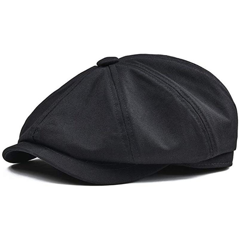 Berretto in cotone da uomo Cappello da strillone Berretto moda donna Berretto piatto in cotone