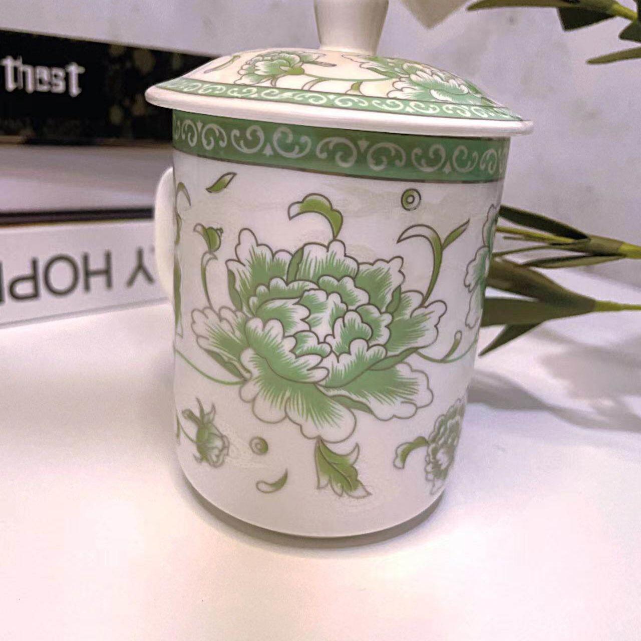 

Retro Blooming Wealth Cartoon Zirconia Water Cup - Fresh Sweet Hot Milk Office Mug Default Option