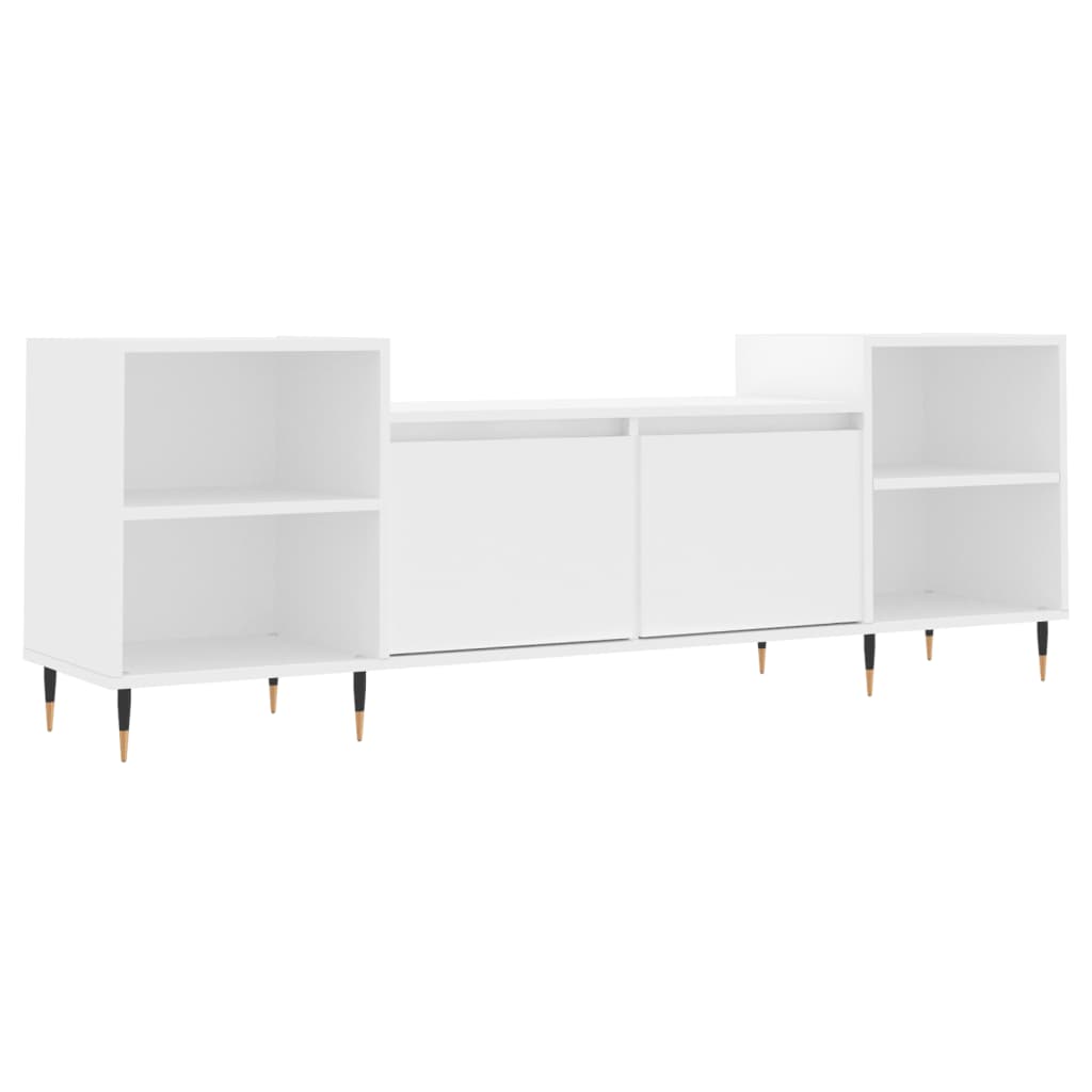Vidaxl TV Cabinet, White, 80X36X50 Cm, Wood-Based Material