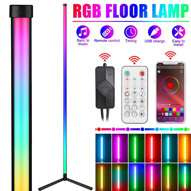 5w / 7w / 9w RGB LED Floor Lamp Colorful Corner Floor Light LED Corner Lamp Atmosphere Night Light Standing Lights