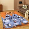 3D Grizzy and The Lemmings Cartoon Carpet Rug for Bedroom Living Room Sofa Home Decor,kids Game Area Rug Non-slip Floor Mat Gift