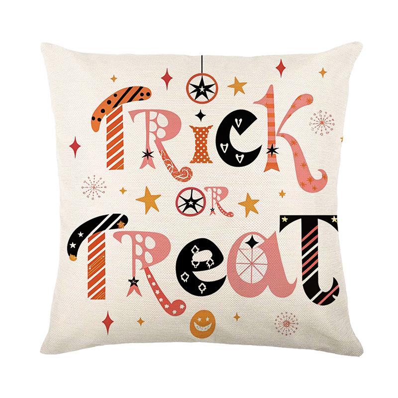 New Funny Pumpkin Print Pillow Cover Halloween Home Sofa Decoration Cushion Cover Bedside Cushion
