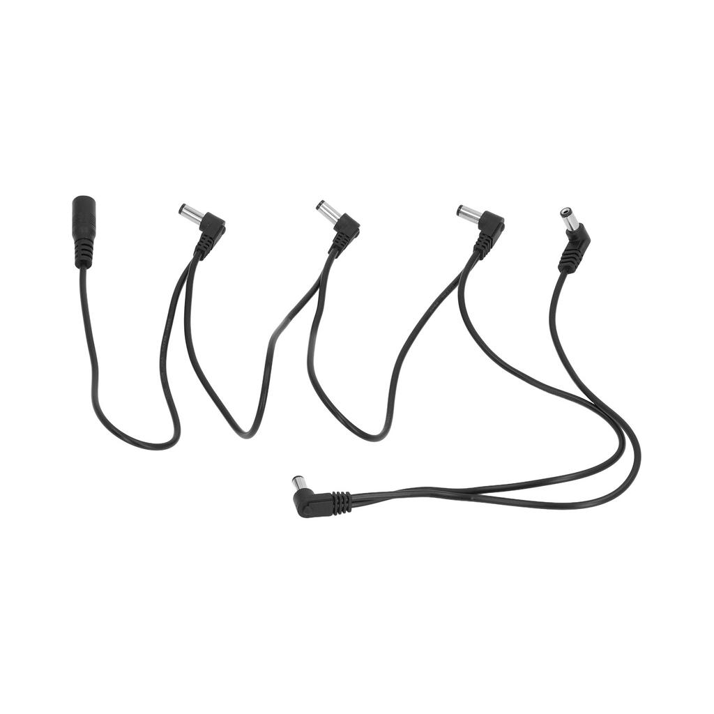 1 To 5 Guitar Effect Pedal Power Supply Splitter 5 Way Right Angle Plug Effects Pedal Power Cable