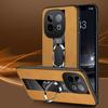 For Vivo iqoo Z10 case Combines Suede Leather + Hybrid Hard Soft Shell Stand Case for Vivo iqoo NEO 10 Phone casing