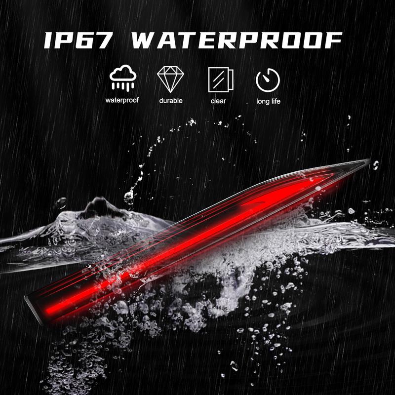A set of LED Tail Light  For Toyota Yaris Ativ Vios   Brake Light Rear Bumper Reflector Lamp Dynamic Warning Light 12V