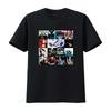 U2 Band Collage Black T Shirt Short Sleeve S To 345xl Ut81 Vintage Washed Stretched Casual Stylish Slightly Designer Clothes