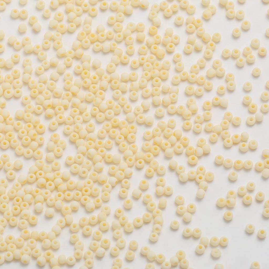 2mm Frosted Round Seed Beads - Macaron Color Series, 10g Pack for DIY Jewelry & Beading