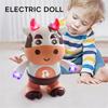 Educational Dancing Robot Toy With Lights Music Dancing Walking Toy Cow Musical Toys  Baby Toddlers