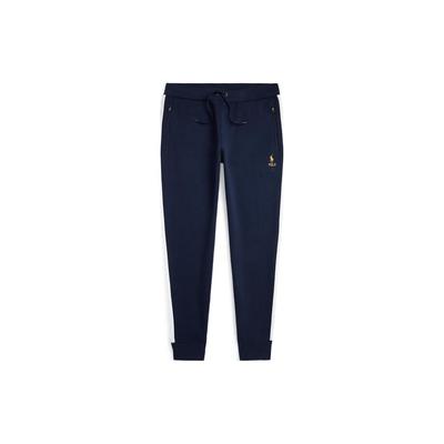 Polo Herfst/Winter 23 Logo Geborduurd Vetersluiting Gebreide Joggingbroek Heren Joggingbroeken Marineblauw MNPOPNT1BQ20369-410
