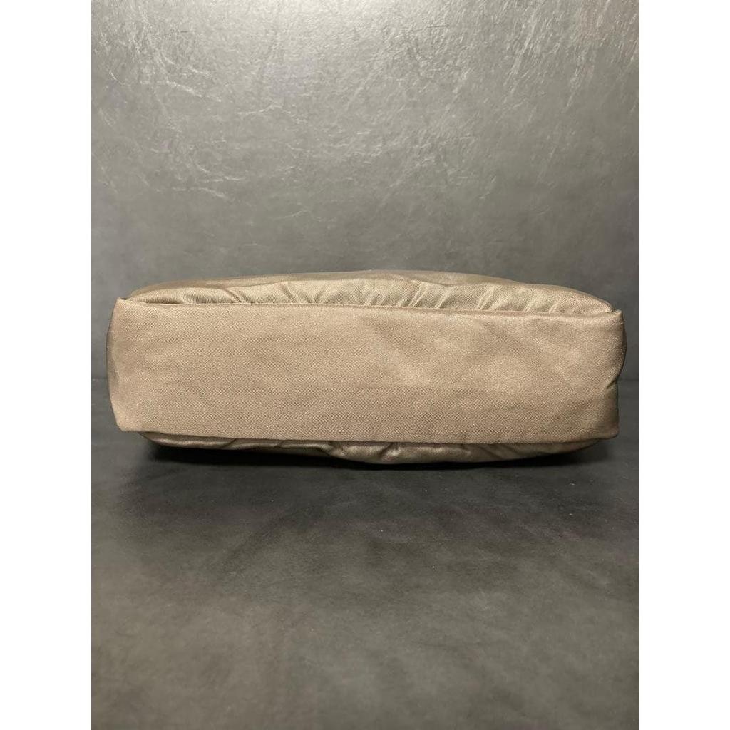 Used PRADA Nylon Tessuto Pouch Greige Cosmetic