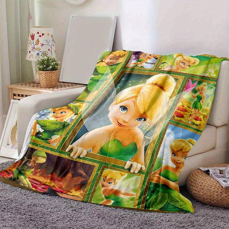 

1pc. Tinkerbell Cartoon Blanket for Home Decor, Seasonal Universal Throw Blanket, Soft Flannel Throw Blanket, Living Room, Travel, Camping, 100x150cm