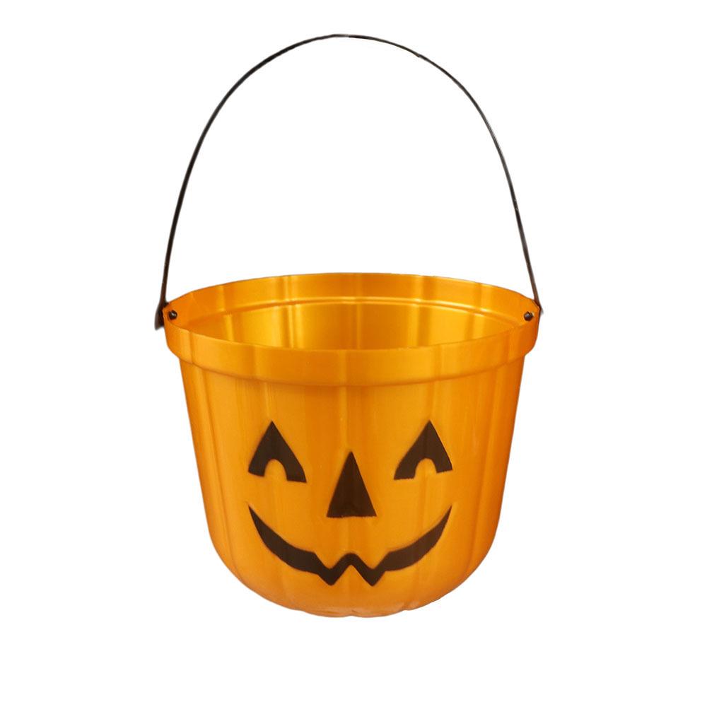 Handheld Pumpkin Lantern with Sound Control – Colorful Halloween Candy Bucket in Various Sizes