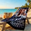 Mbappé Personalized Text Beach Towel High Absorbency & Quick-Dry Portable for SwimmingBeachCamping Travel Beach AccessoriesGym