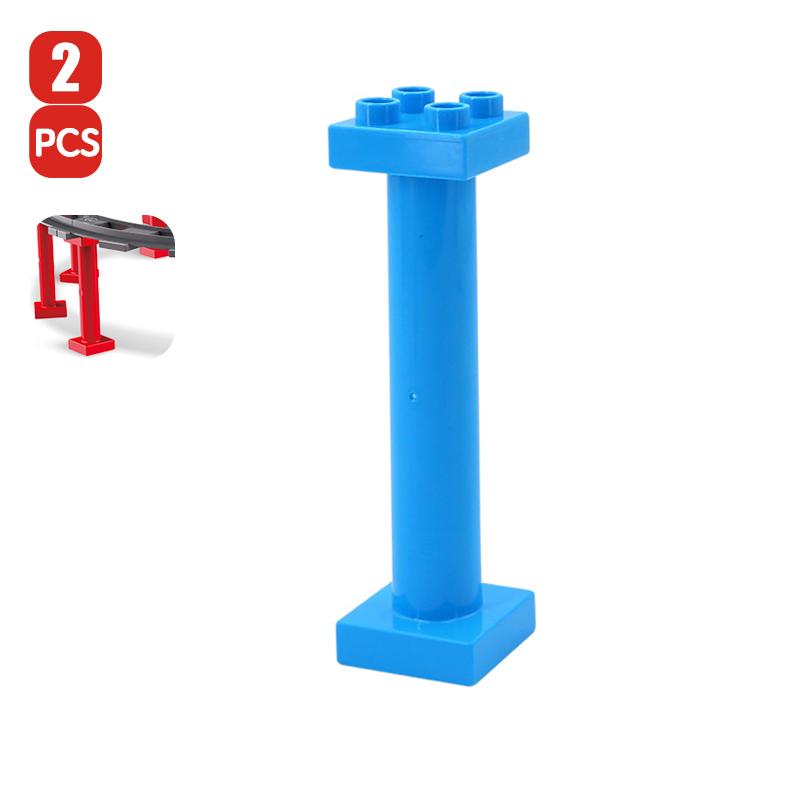 Kinder Pädagogische Große Bausteine Schienenzubehör Schienenset Zug Elektrisch Zusammenbauen Kompatibel mit Duploed Spielzeug Geschenk