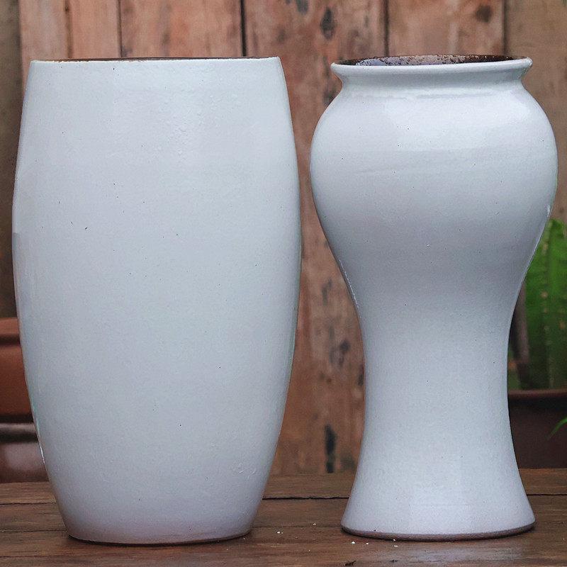 Large Coarse Ceramic Succulent Pot: Tall, Breathable, for Bougainvillea & Birds of Paradise