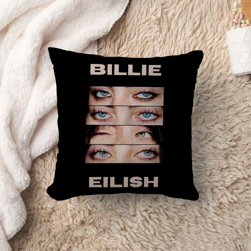 Hot Singer B-Billie E-Eilish Maple Design Cushion Cover Happy Autumn Harvest decor Holiday Decorati Pillow Cover
