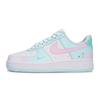 Air Force 1 REGO Hot Dog, Ice Heart Bubbles Low Top Skateboard Shoes Women's Pink White Blue IH0640-161(Team1189-)