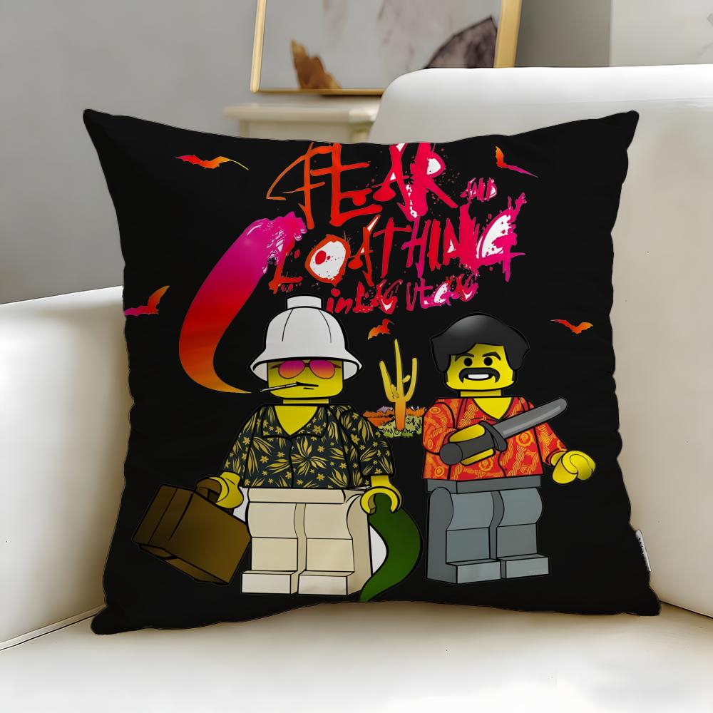 Classic Movie Fear Loathing Las Vegas Cushion Cover Soft EasyWash Pillow Case Versatile for Couch Bed Travel and Office