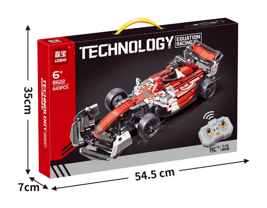 Mindy 1:18 Remote Control Car Model 2.4G Technology Car Assembly Building Block Boy Gift Racing Toy Building Block Car