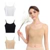 Bralette Crop Tops Ice Silk Traceless Sling Thin Sleeveless Camisole Strap Skinny Vest Tops  Female