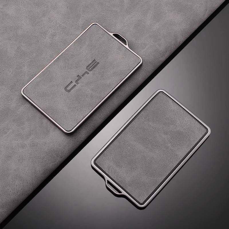 For BYD Tang DM Han EV Song PRO Qin PLUS DMI Auto Keyless Keychain Accessories Leather Car NFC Card Remote Key Case Full Cover