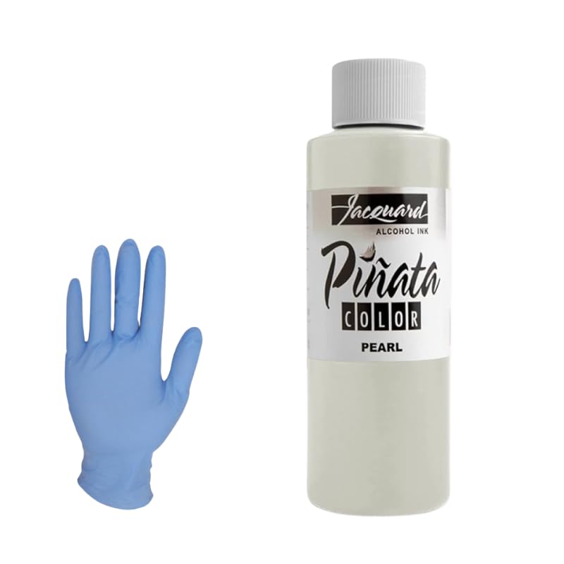 

[Japanese instruction manual included] Jacquard jacquard Pinata pinata 7 colors alcohol ink metallic ink 4oz 4 oz plastic pottery resin craft (Pearl)