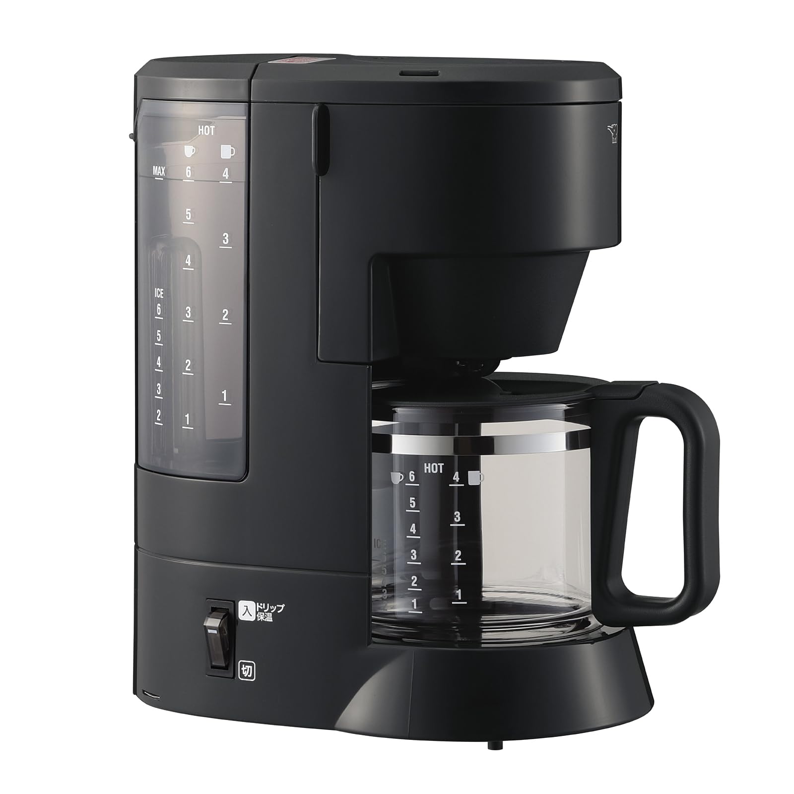 

Zojirushi Coffee Coffee 6 Подвійна високотемпературна 2-рівнева концентрація Очищення води Знімна вода Чорний чайник, чайник, чашки, нагрівання, чорний