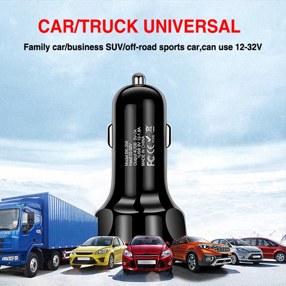 Car Accessories Car Charger Fast Charger Adapter 4 USB Port Super Quick Charge