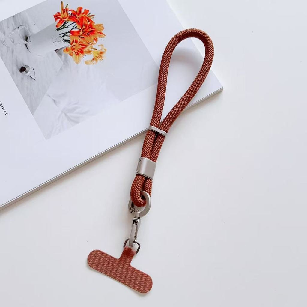 Luxury Adjustable Universal Braided Short Mobile Phone Lanyard Wristband, Mobile Phone Hand Lanyard