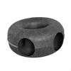 2 in 1 Cat Tunnel Bed Donut Cave Hideaway Pet Circle Hideout for Indoor Cats