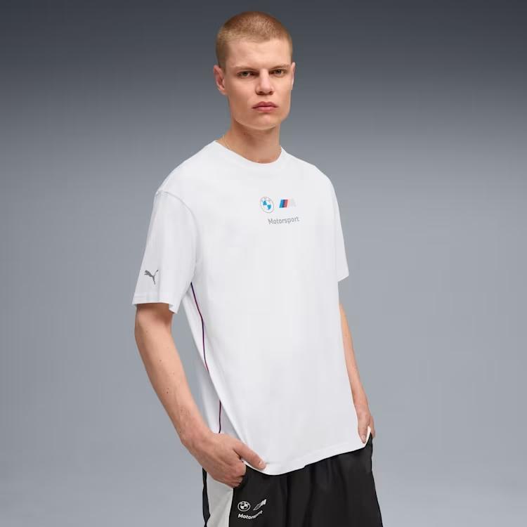 Herren T-Shirt Puma Bmw Mms Ess+ Logo Ii Weiß 63305502 R