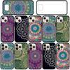 Dla iPhone 16 15 Xiaomi Redmi Note 14 13 12 11 Pro Max X 8 16e Samsung Galaxy S25 S24 S23 Moto OPPO Huawei Tekstura Kwiatu Paisley Mandala Etui Kwiatowe
