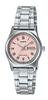 Standard Stainless Steel Roman Pink Dial Date Watch LTP-V006D-4B Women's