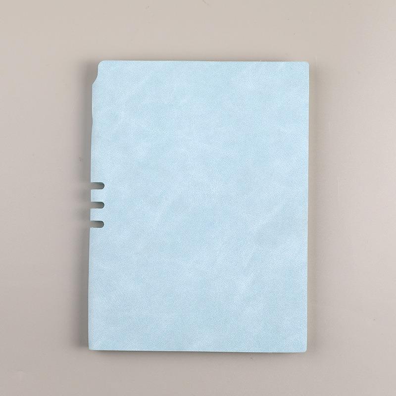 Simple A5 Pu Faux Leather Insert Notebook For Business Office Classic Printed