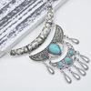 Exaggerated Retro Metal Necklace Fringed Necklace Jewelry Foreign Trade Jewelry Alloy Collarbone Chain