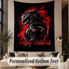Custom Text Printed Tapestry Predator Pattern Large Wall Hanging Indoor Room Decor