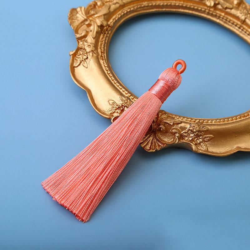 10pcs 8cm Ice Silk Tassel Charms Brush Pendant Crafts For Diy Jewelry Making Accessories Handmade Bracelet Earring Decor Crafts