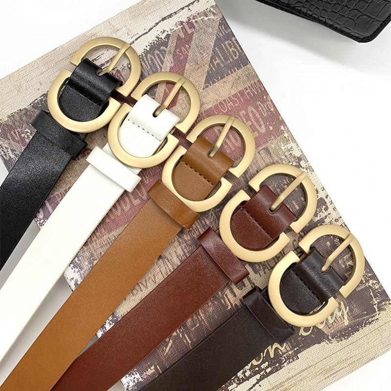 Versatile Ins Trendy Fashion Personalized Decoration Wide Thin Belt for Women Summer New Retro Belt for Women