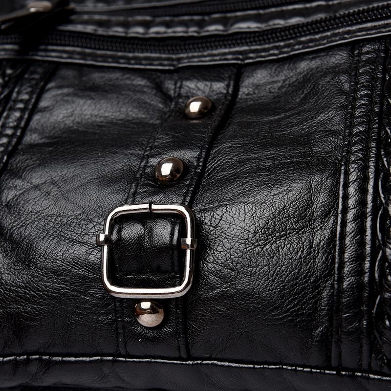 Dámská crossbody taška Taška pro matku středního věku Měkká kožená taška přes rameno