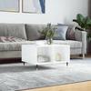 VidaXL Coffee Table High Gloss White 60x50x36.5 Cm Engineered Wood 830534