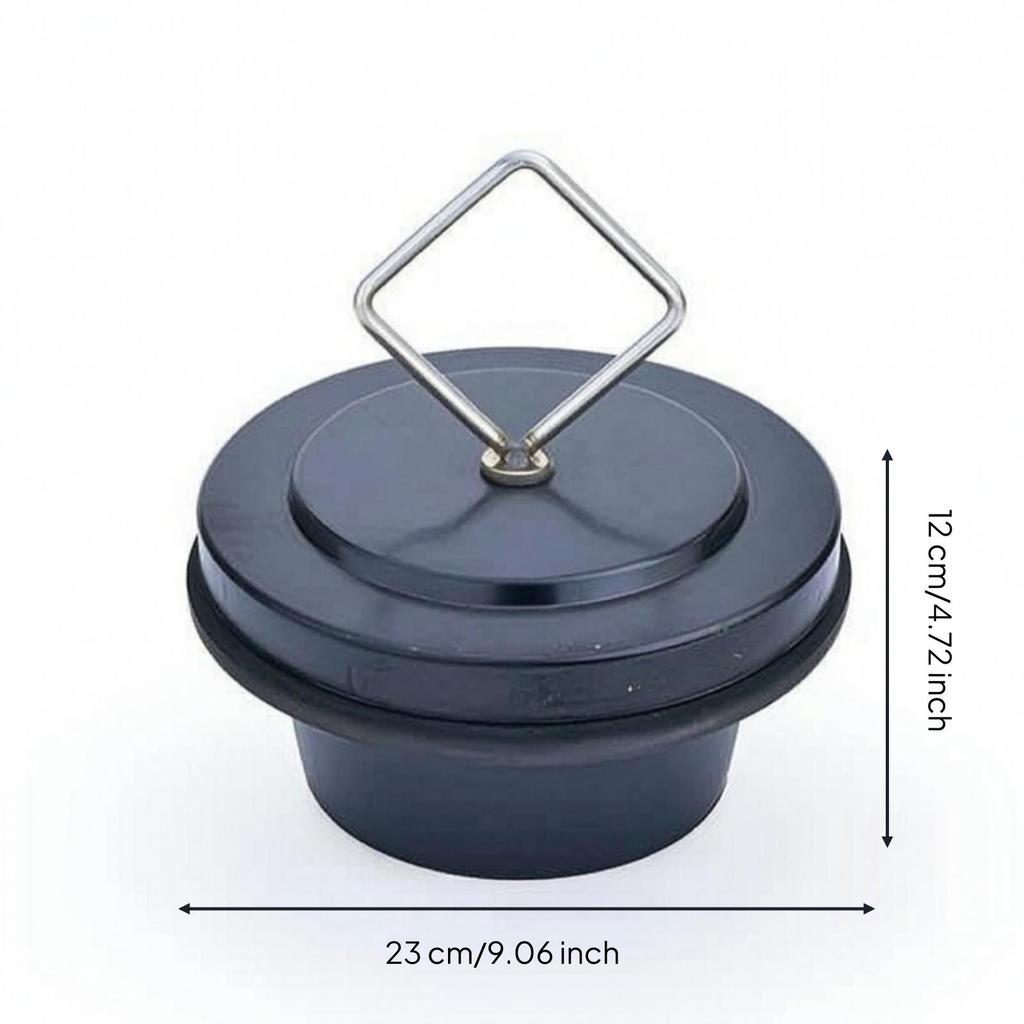 Drainage Plug with Stainless Steel Handle Easy Raise Rubber
