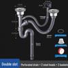 Thickened Double Kitchen Sink Drain Pipe Kit