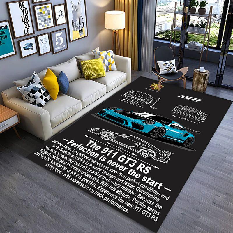 Sports Car Art Print carpet Home Decor Suitable for all seasons Art Christmas gifts Fashion