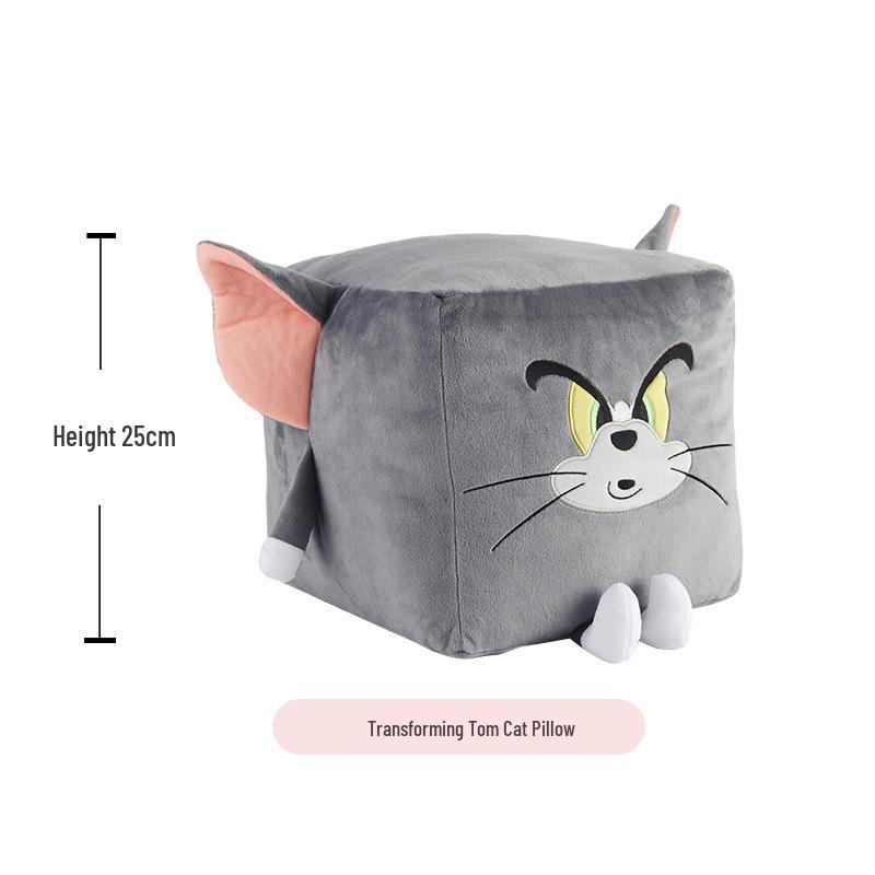 Tom and Jerry Plush Toy Set: Tom Cat Doll & Jerry Mouse Pillow