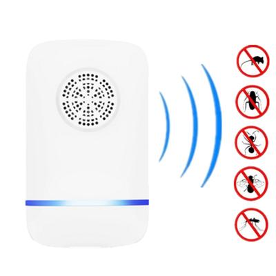 Elektronischer Ultraschall-Nagetiervertreiber für Zuhause, Insektenvertreiber, Mini-Mückenvertreiber gegen Mücken, Spinnen, Fliegen, Ameisen, Flöhe, ungiftig, umweltfreundlich