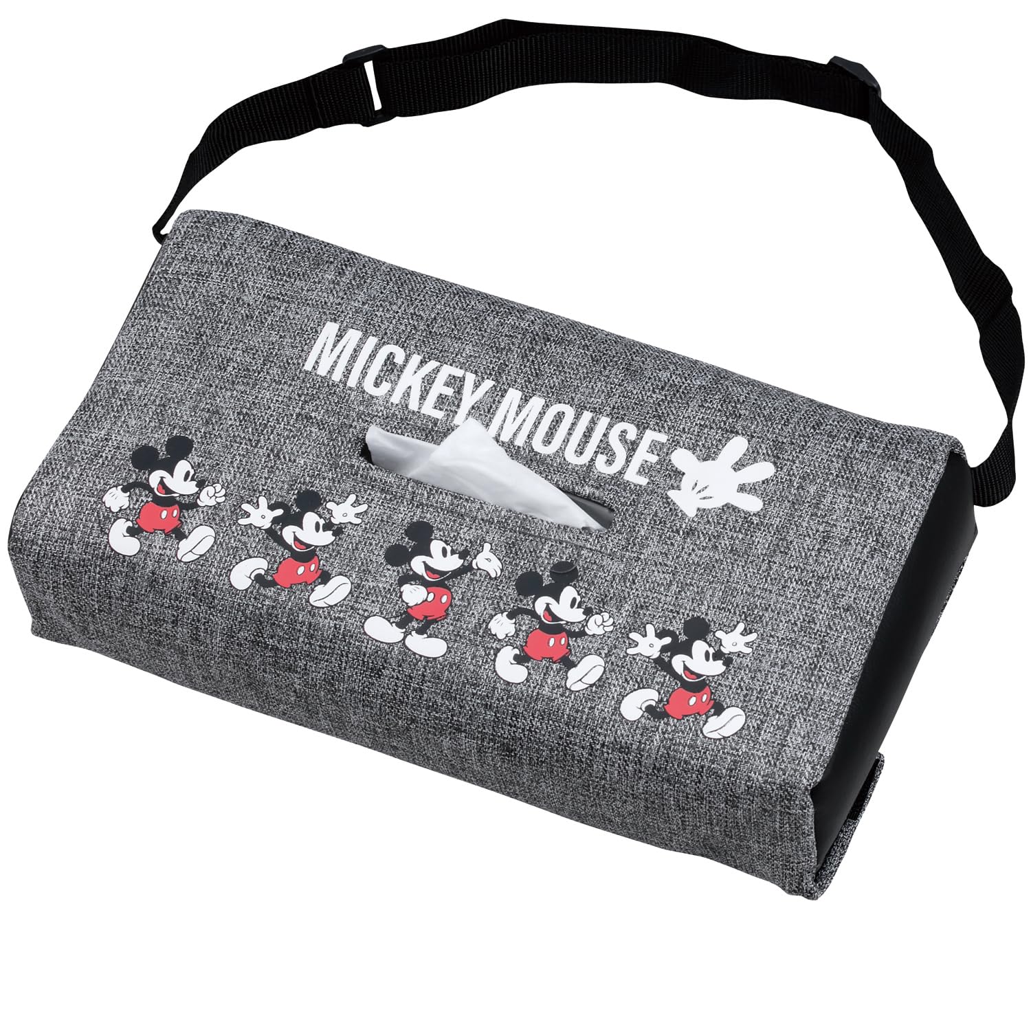 BONFORM Disney Tissue Mickey with Adjustable Holds up to Disney Cover, Fabric, Gray, Strap, 6.5cm Thick, 25x12x8cm, 7241-05GY серый