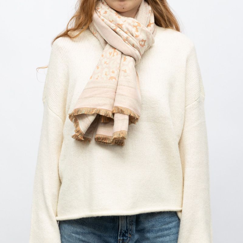 Echarpe imprimee manoukian jaquard 90x180cm Femme MANOUKIAN